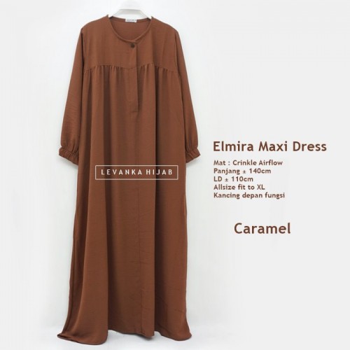 Elmira-030 Basic Dress Crinkle Airflow